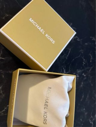 Pendientes aro Michael Kors plateados