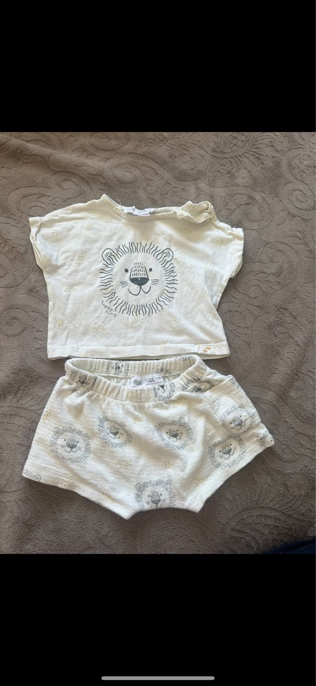Conjunto bebé Zara león 1-3 meses 62 cm leon
