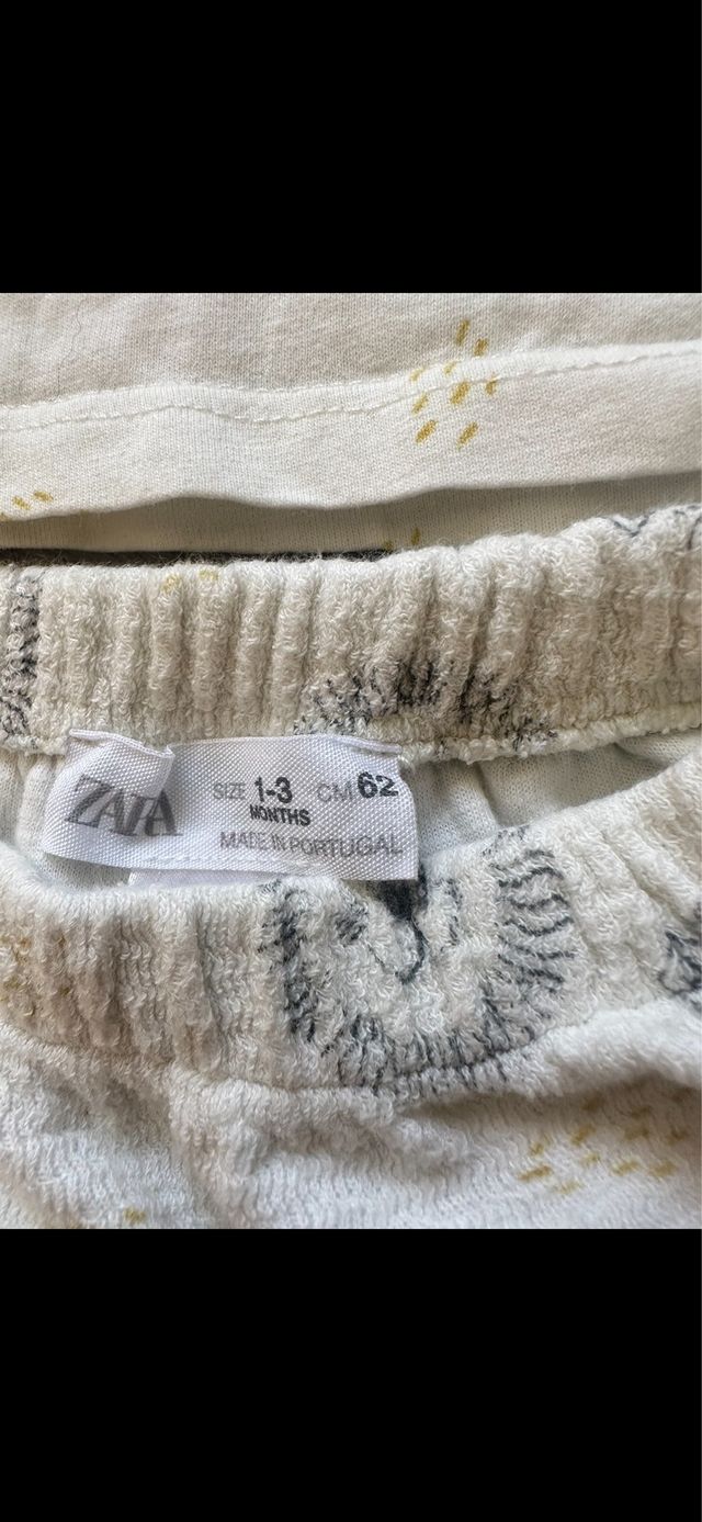 Conjunto bebé Zara león 1-3 meses 62 cm leon