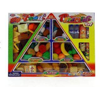 Juguete comida pirámide - más de 100 piezas