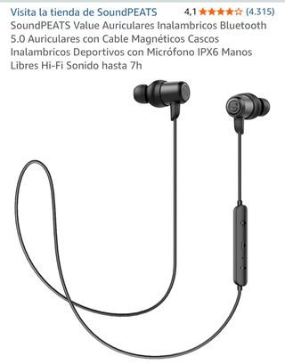 Auriculares Bluetooth negros