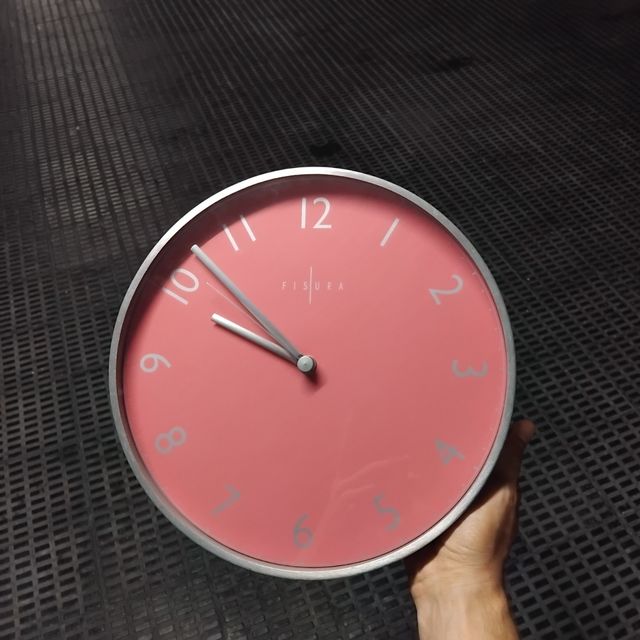 Reloj Pared color salmon - Fisura