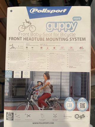Seggiolino anteriore bici per bambino Polisport GU