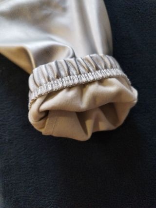 Pantalones cargo plateados mujer