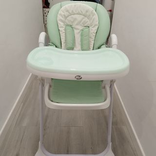 Silla trona bebé - verde menta