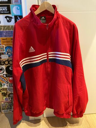 Chaqueta Adidas vintage roja