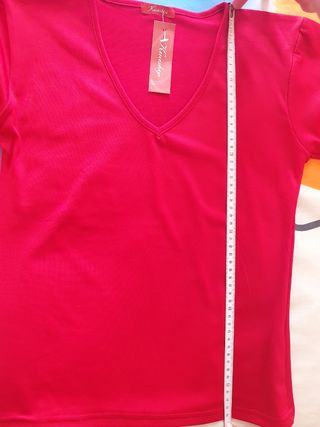 Blusa roja manga larga