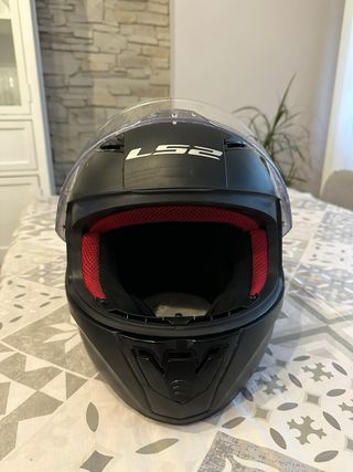 Casco moto LS2 negro mate