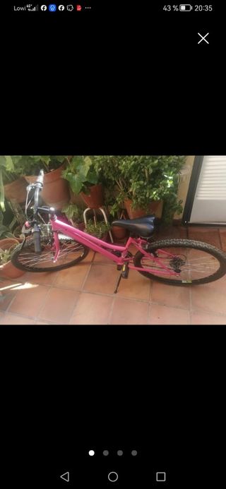 Bicicleta montaña rosa