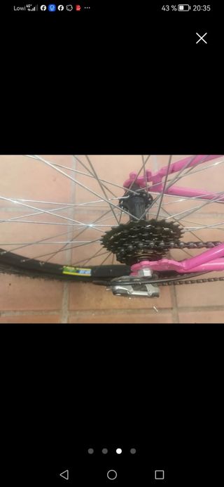 Bicicleta montaña rosa
