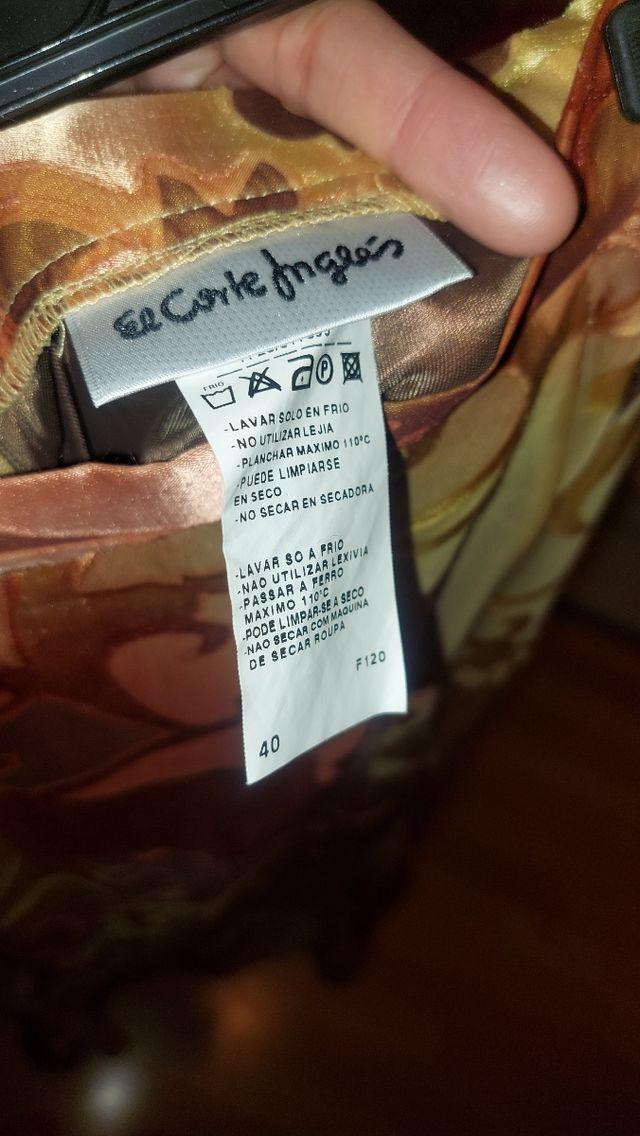 Falda  marrón-naranja El Corte Inglés