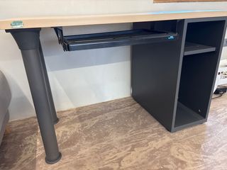 Escritorio 110x58cm beige/gris
