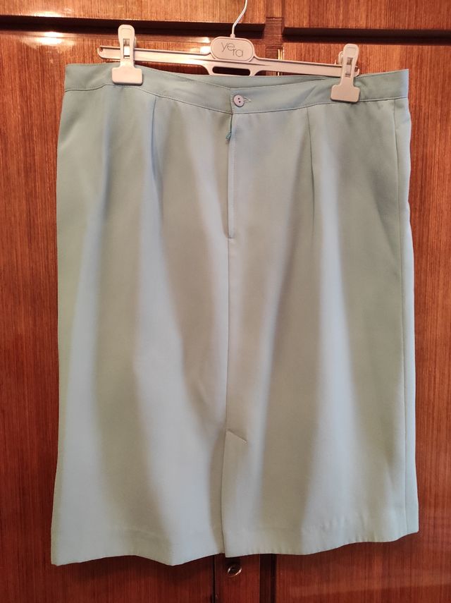 Traje falda mujer - Verde turquesa - Talla 54