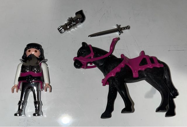 2 Guerreros Medieval Playmobil 