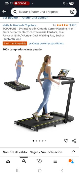 NUEVA Cinta Correr Toputure Plegable
