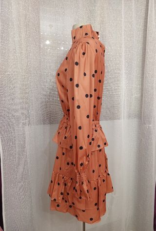 Vestido lunares naranja