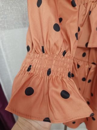 Vestido lunares naranja