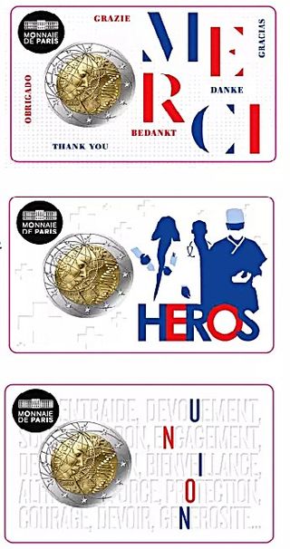 Monedas 2€ Francia 2020: Médicos