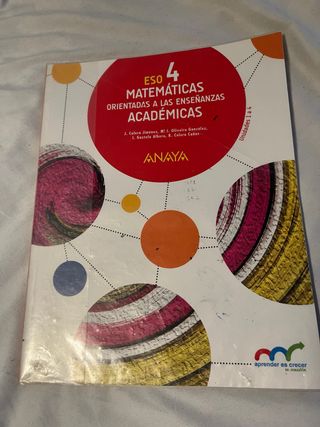 Matemáticas orientadas a las Enseñanzas Académi...