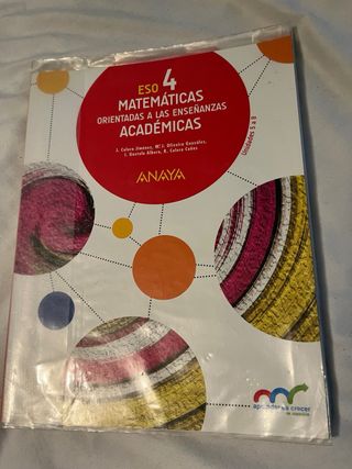 Matemáticas orientadas a las Enseñanzas Académi...