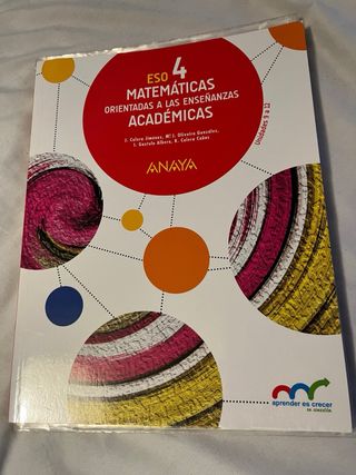 Matemáticas orientadas a las Enseñanzas Académi...