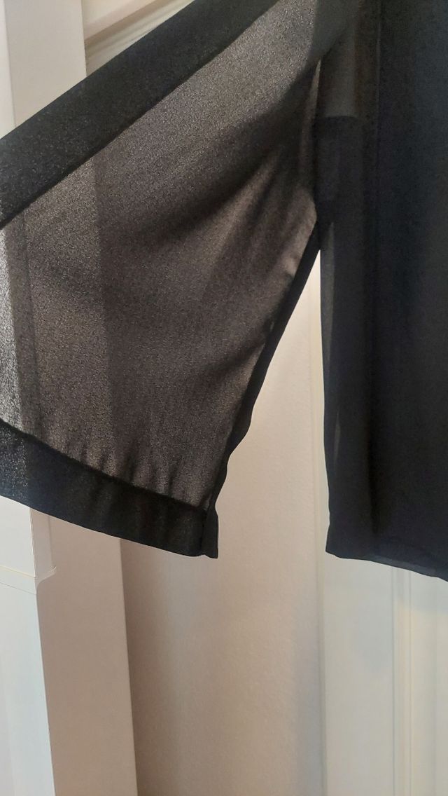 Falda midi negra tubo