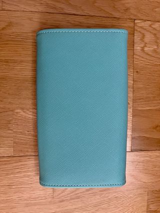 Cartera viaje azul turquesa