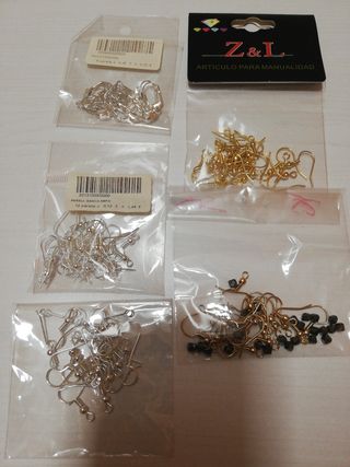 Abalorios pendientes Z&L - dorado, plata