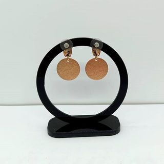 Pendientes círculos brillantes con margaritas