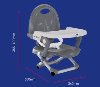 Trona Chicco plegable gris