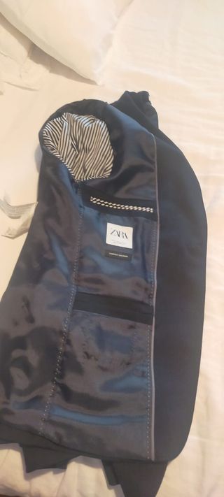 Traje negro hombre
