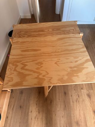 Mesa plegable madera 91x70cm