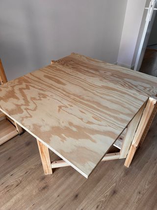 Mesa plegable madera 91x70cm