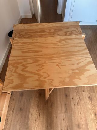 Mesa plegable madera 91x70cm