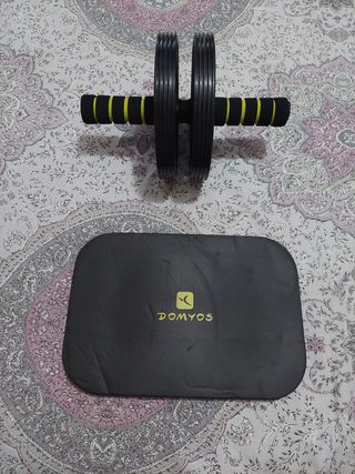 Rueda abdominal + esterilla Domyos