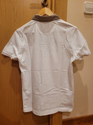 Polo Massimo Dutti blanco talla M