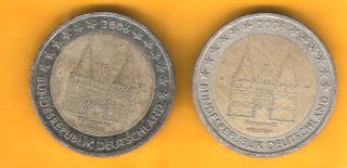 2 MONEDAS DE 2€ CONMEMORATIVA SCHLESWIG-HOLSTEIN