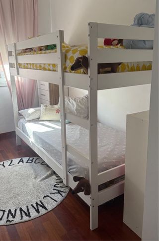Litera blanca Ikea - cama infantil 
