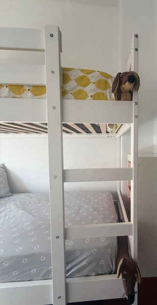Litera blanca Ikea - cama infantil 