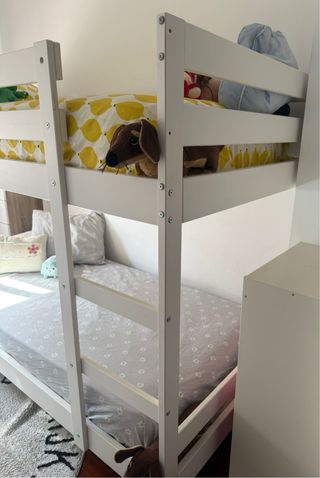Litera blanca Ikea - cama infantil 