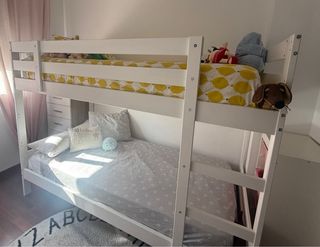 Litera blanca Ikea - cama infantil 