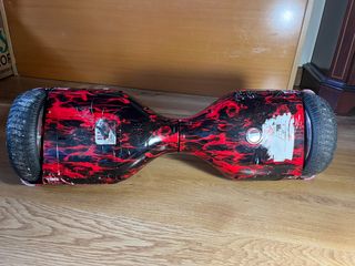 Hoverboard Rojo con llamas