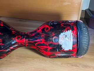 Hoverboard Rojo con llamas