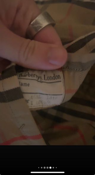 Gabardina Burberry vintage años 90 made in England