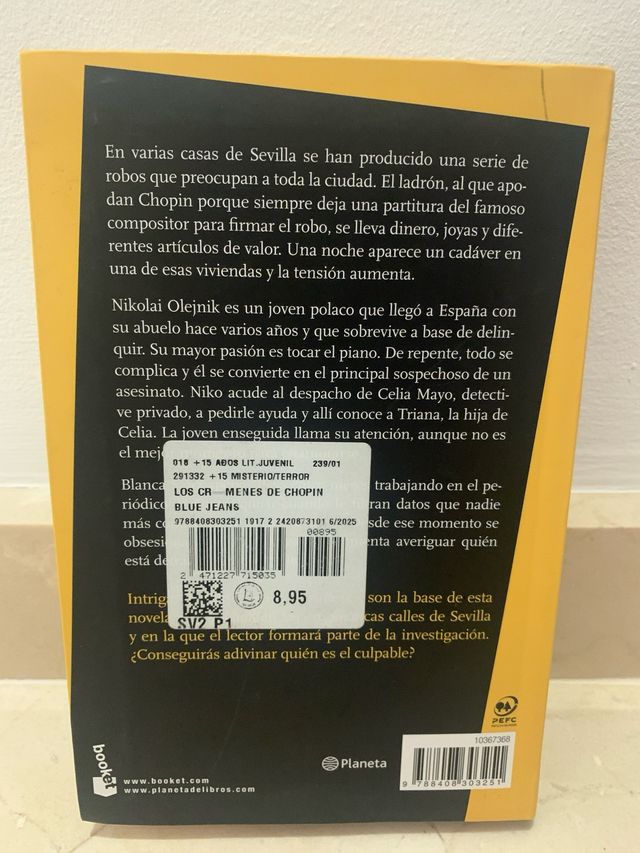 Libro Los Crímenes de Chopin
