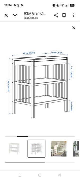 Cambiador Gulliver Ikea - Blanco