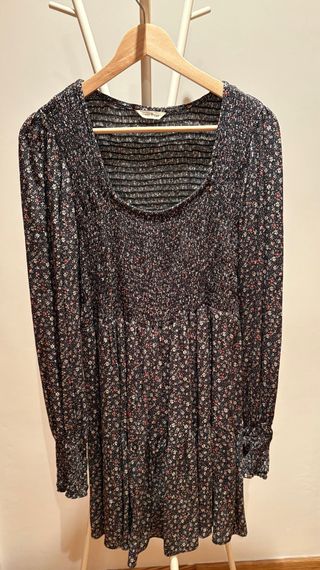 Vestido otoñal flores 