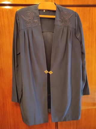 Sobretodo azul marino mujer talla 50