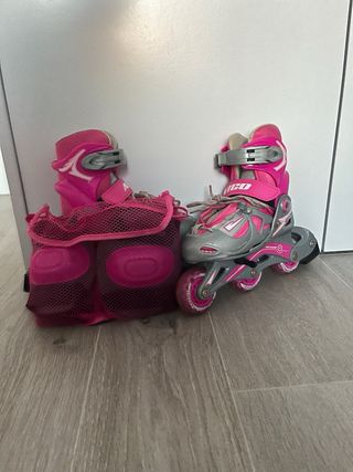Patines en línea niña rosa