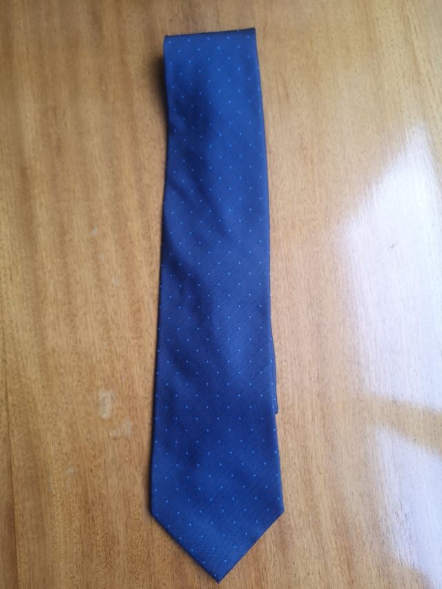 Corbata Cortefiel azul - puntos